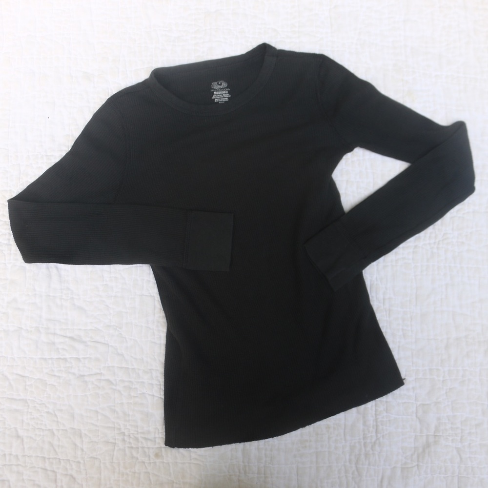 🦋 FRUIT OF THE LOOM Black Under Shirt